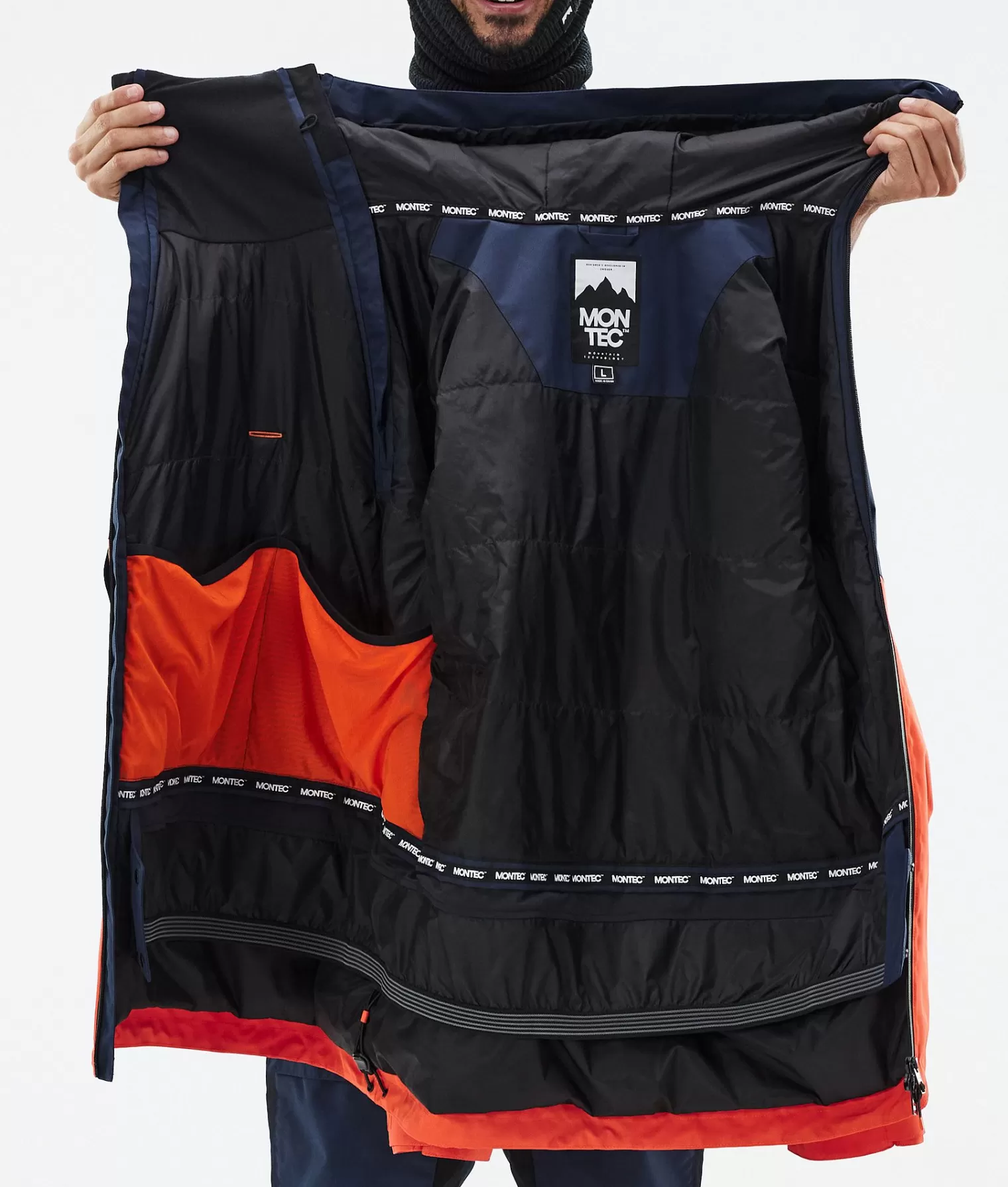 MONTEC Skijacken-Doom DarkBlue/Black/Orange