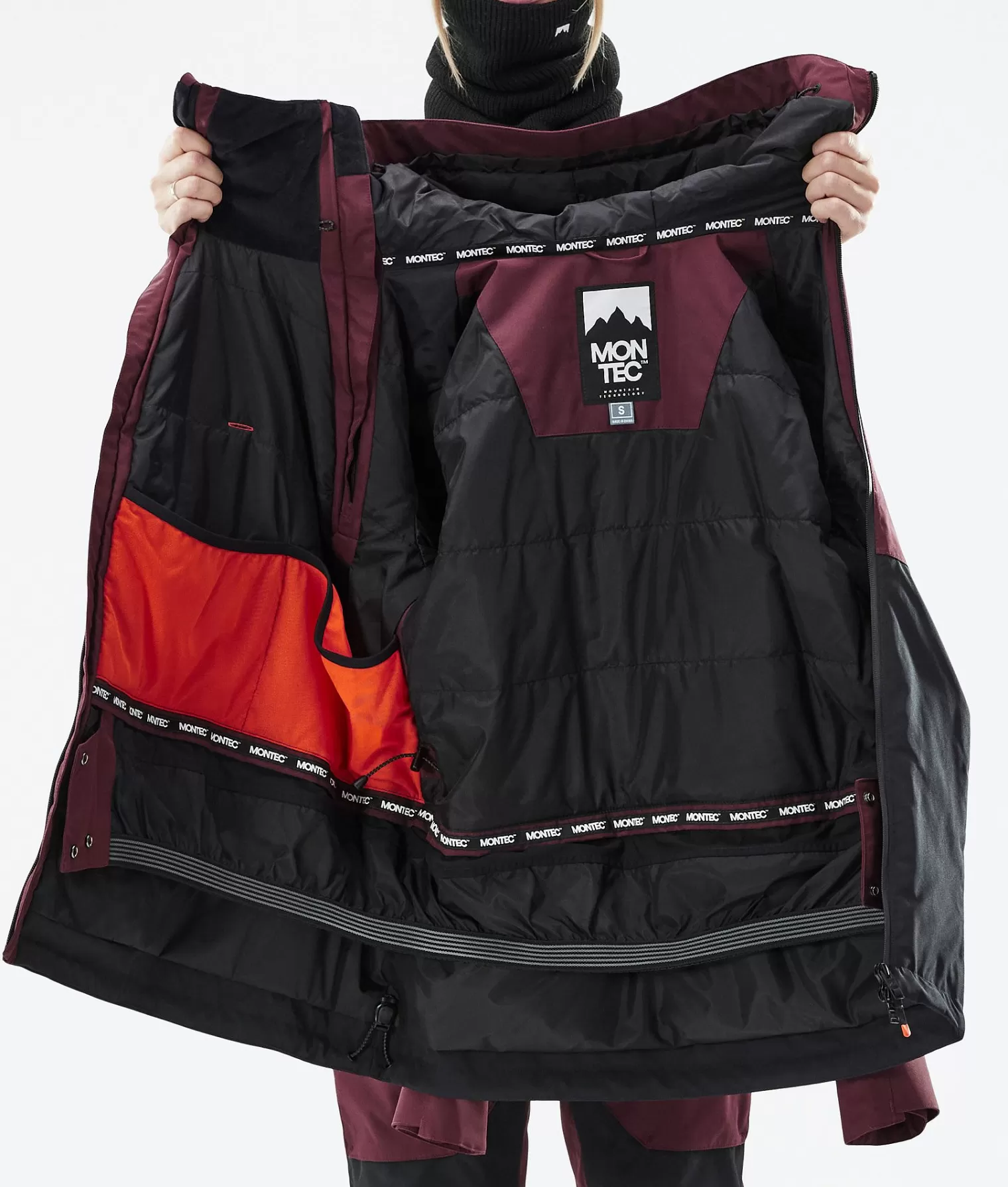 MONTEC Skijacken-Doom W Burgundy/Black